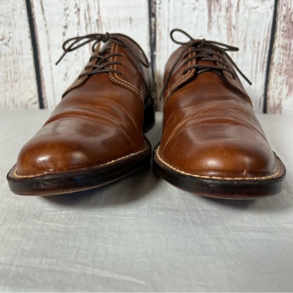 Cole Haan Brown Oxford Lace Up Leather Dress Shoes Size 9 US GUC